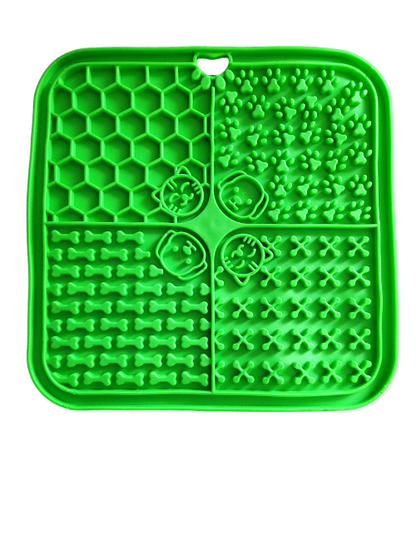 GREEN 4GRID LICK MAT