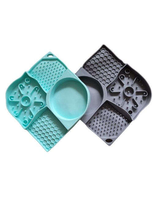 Enrichment Lick Mat 4-in-1 Silicone Feeding Mat  2 COLORS