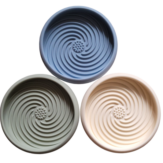 ROUND SLOW EATING BOWLS IN 3 COLORS