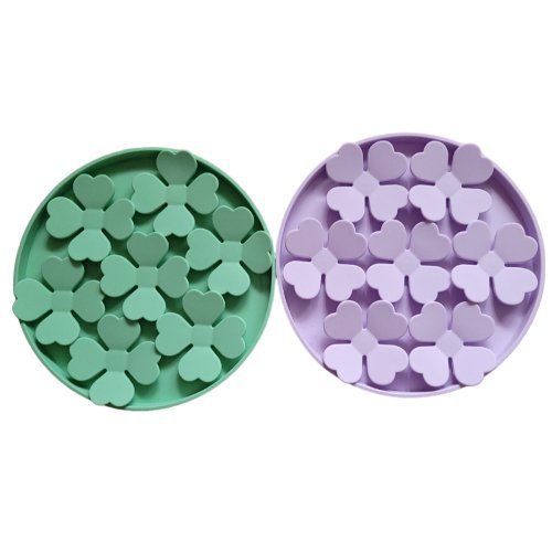 FLOWER Non-Slip Pet Feeding Mat with Slow Feeder Design in 2 colors