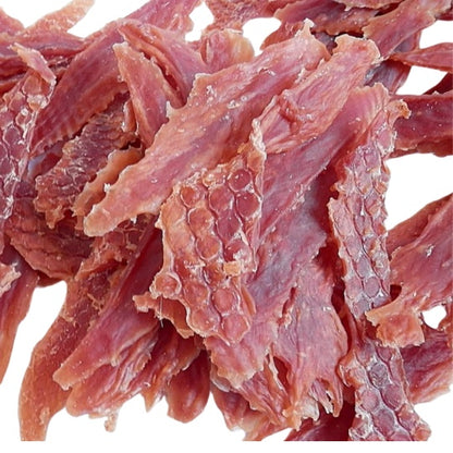 NATURAL DUCK BREAST FILLET STRIPS DOG TREAT