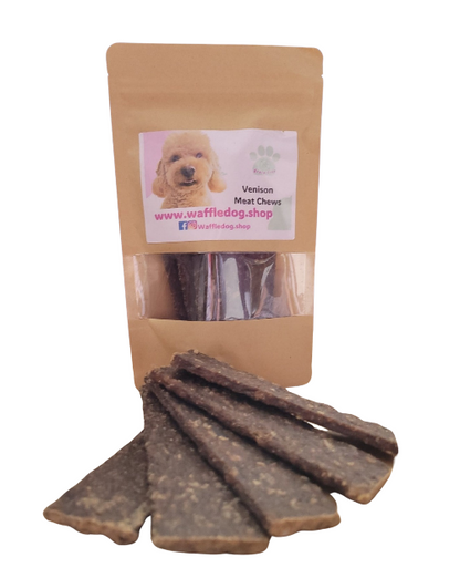 NATURAL VENISON JERKY CHEWS DOG TREATS