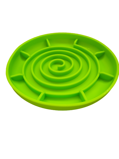 SLOW FEEDER BOWL GREEN