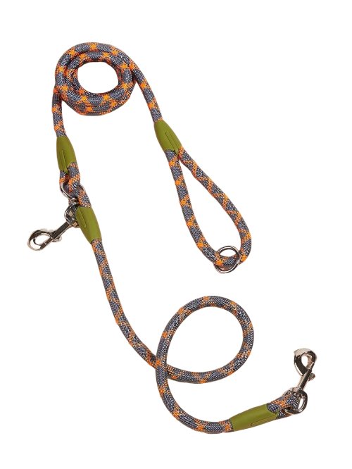 Hands free Waist & Crossbody  Dog Leashes for Walking and Running Durable for 2 dogs