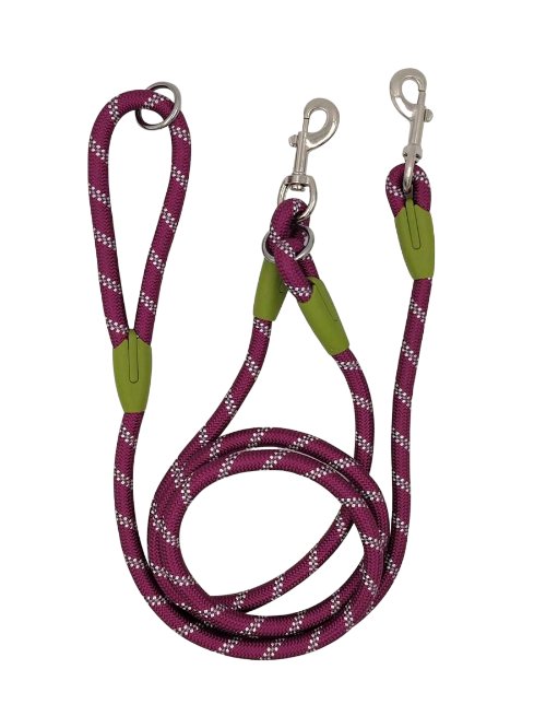 Hands free Waist & Crossbody Dog Leashes for Walking and Running Durable for 2 dogs