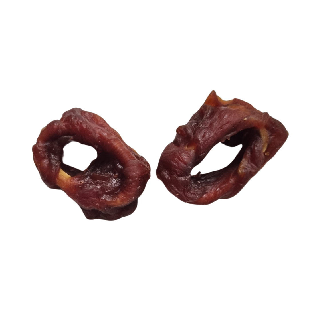 NATURAL DUCK & FISH SQUID  RINGS DOG TREATS