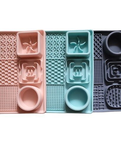 SLOW FEEDER 3 IN 1 DOG BOWLS 3 COLORS