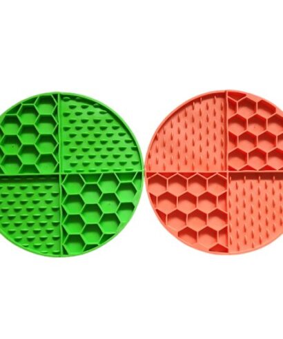 DOUBLE BEE LICK MAT Silicone IN TWO COLORS